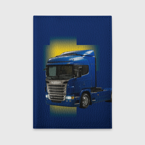 Обложка для автодокументов Scania truck, цвет черный