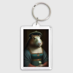 Брелок прямоугольный 35*50 Сударыня капибара