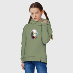 Детское худи Oversize хлопок Альберт Эйнштейн в ярких цветах - фото 2