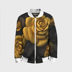 Детский бомбер 3D Oранжевые розы