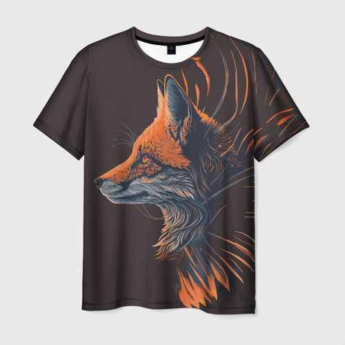 Мужская футболка 3D Крылатый лис, цвет 3D печать