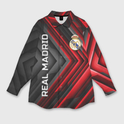 Мужская рубашка oversize 3D Real Madrid art