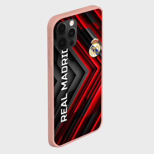 Чехол для iPhone 12 Pro Max с принтом Real Madrid art, вид сбоку #3