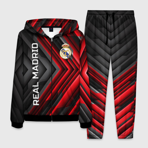 Мужской костюм 3D Real Madrid art, цвет черный