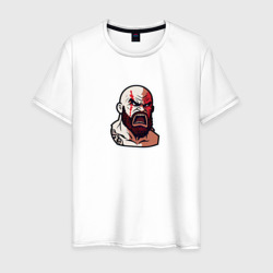 Яростный Кратос – Мужская футболка хлопок с принтом купить со скидкой в -20%