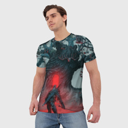 Мужская футболка 3D The Witcher Геральт на Шепчущем холме - фото 2
