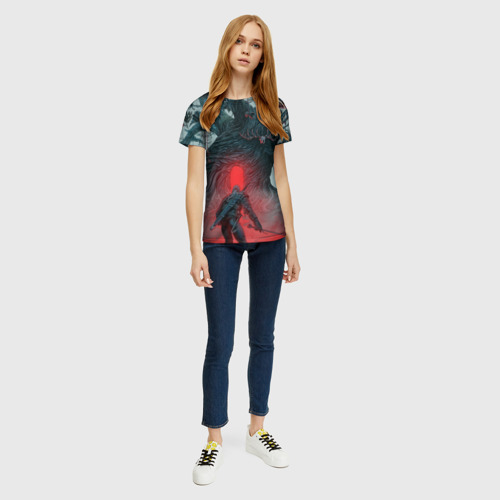 Женская футболка 3D The Witcher Геральт на Шепчущем холме, цвет 3D печать - фото 5