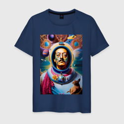 Мужская футболка хлопок Космонавт Сальвадор Дали - нейросеть