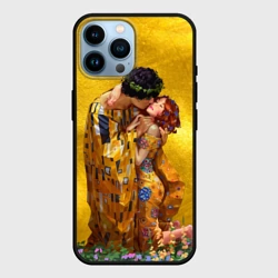 Чехол для iPhone 14 Pro Max Густав Климт Поцелуй