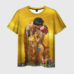Густав Климт Поцелуй – Мужская футболка 3D с принтом купить со скидкой в -26%