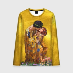Мужской лонгслив 3D Густав Климт Поцелуй