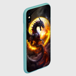 Чехол для iPhone XS Max матовый Звездный дракон - фото 2