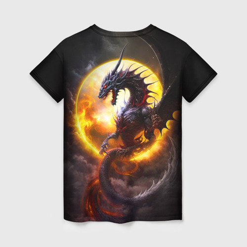 Женская футболка 3D Звездный дракон, цвет 3D печать - фото 2