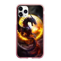 Чехол для iPhone 11 Pro Max матовый Звездный дракон