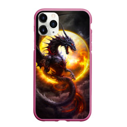 Чехол для iPhone 11 Pro Max матовый Звездный дракон