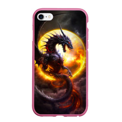 Чехол для iPhone 6/6S матовый Звездный дракон