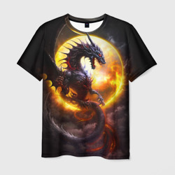 Мужская футболка 3D Звездный дракон