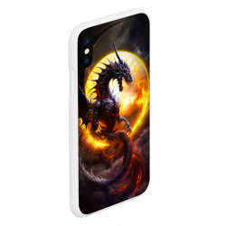 Чехол для iPhone XS Max матовый Звездный дракон - фото 2