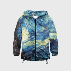 Детская ветровка 3D Van Gogh - The starry night