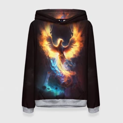 Женская толстовка 3D Дикий Феникс