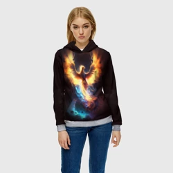 Женская толстовка 3D Дикий Феникс - фото 2