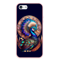 Чехол для iPhone 5/5S матовый Синяя птица арт