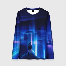 Мужской лонгслив 3D Покоритель космоса