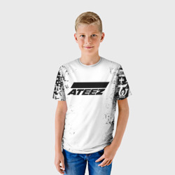 Детская футболка 3D Ateez black and white - фото 2