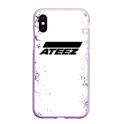 Чехол для iPhone XS Max матовый Ateez black and white