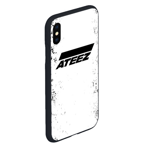 Чехол для iPhone XS Max матовый Ateez black and white, цвет черный - фото 3