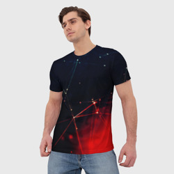 Мужская футболка 3D Midjourney Нейронный космос - фото 2