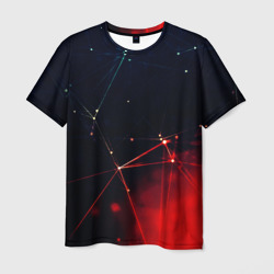 Мужская футболка 3D Midjourney Нейронный космос