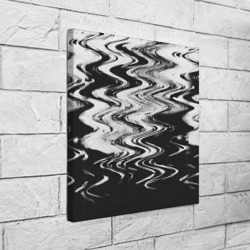 Холст квадратный Чёрная вода паттерн - фото 2