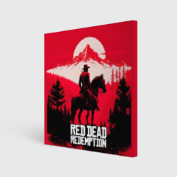 Холст квадратный Red Dead Redemption, mountain