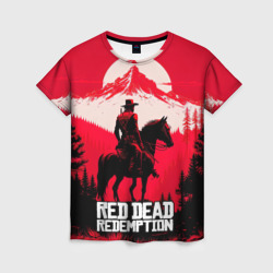 Женская футболка 3D Red Dead Redemption, mountain