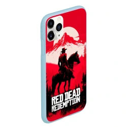 Чехол для iPhone 11 Pro Max матовый Red Dead Redemption, mountain - фото 2