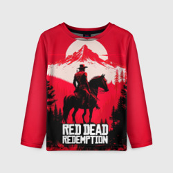 Детский лонгслив 3D Red Dead Redemption, mountain