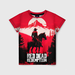 Детская футболка 3D Red Dead Redemption, mountain
