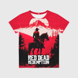 Детская футболка 3D Red Dead Redemption, mountain