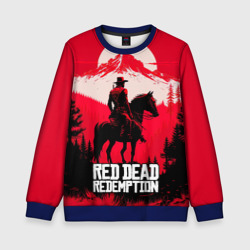 Детский свитшот 3D Red Dead Redemption, mountain