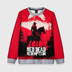 Детский свитшот 3D Red Dead Redemption, mountain