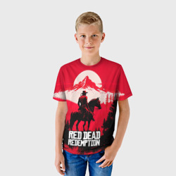 Детская футболка 3D Red Dead Redemption, mountain - фото 2