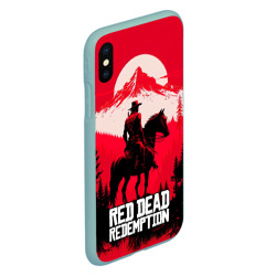 Чехол для iPhone XS Max матовый Red Dead Redemption, mountain - фото 2