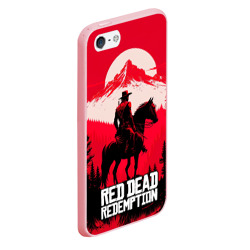 Чехол для iPhone 5/5S матовый Red Dead Redemption, mountain - фото 2