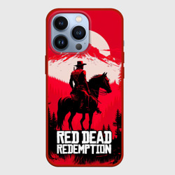 Чехол для iPhone 13 Pro Red Dead Redemption, mountain