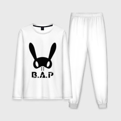 Мужская пижама с лонгсливом хлопок B.A.P big logo