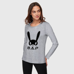 Женский лонгслив хлопок B.A.P big logo - фото 2