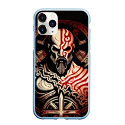 Чехол для iPhone 11 Pro Max матовый Кратос кельтский
