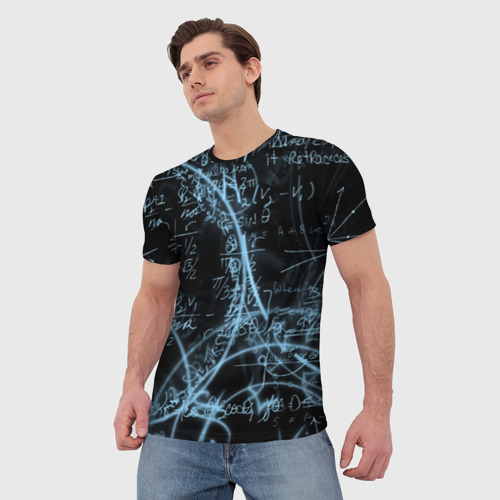 Мужская футболка 3D Шпаргалка по предметам, цвет 3D печать - фото 3