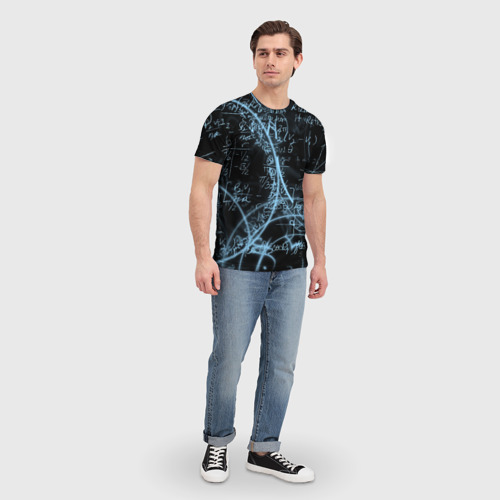 Мужская футболка 3D Шпаргалка по предметам, цвет 3D печать - фото 5